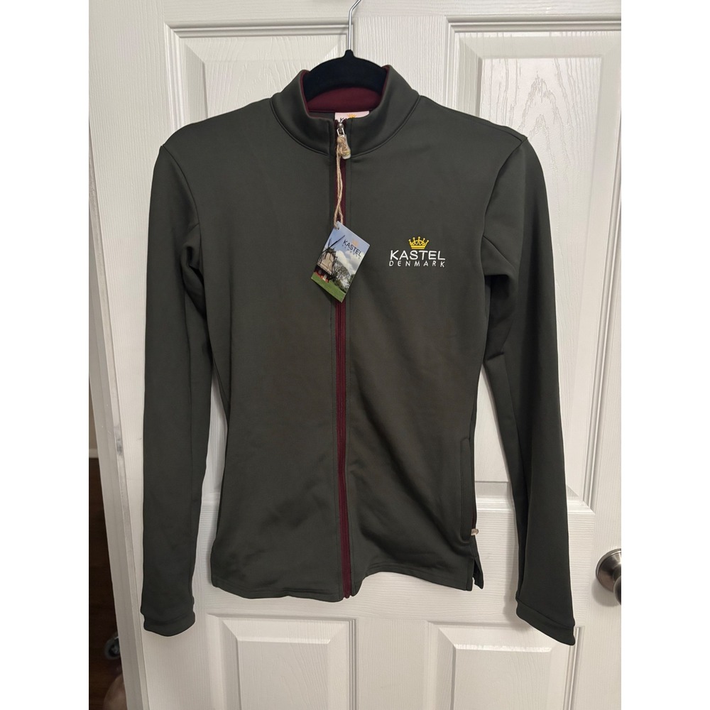 NEW Kastel Denmark | Christine Ladies Softshell Jacket Grey/Maroon Sz XS